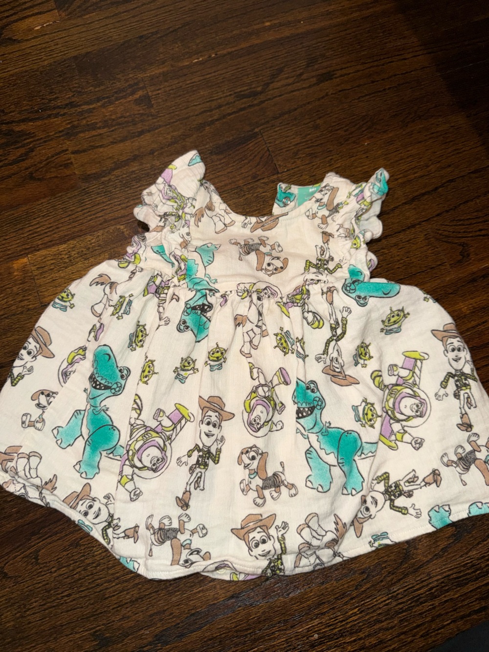 Disney Baby Girl Toy Story Print Gauze Dress